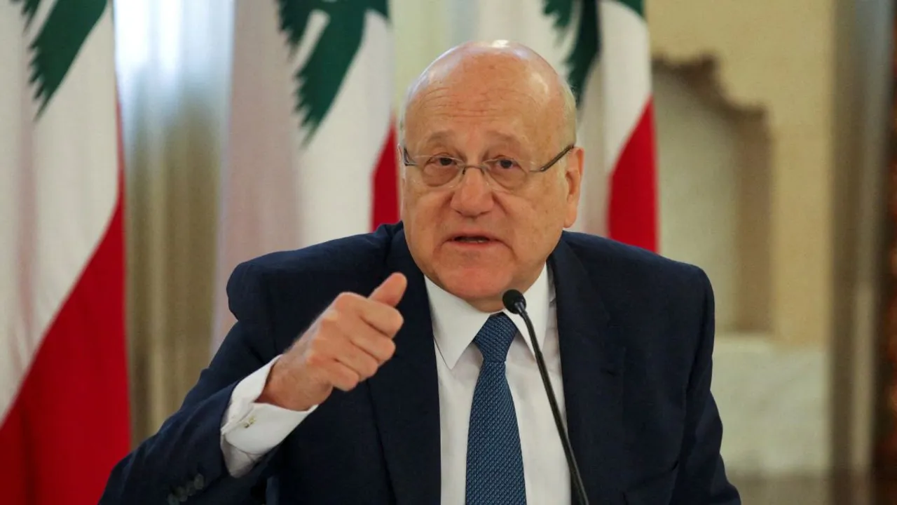  Lebanon's caretaker Prime Minister Najib Mikati Photograph:(Reuters) 