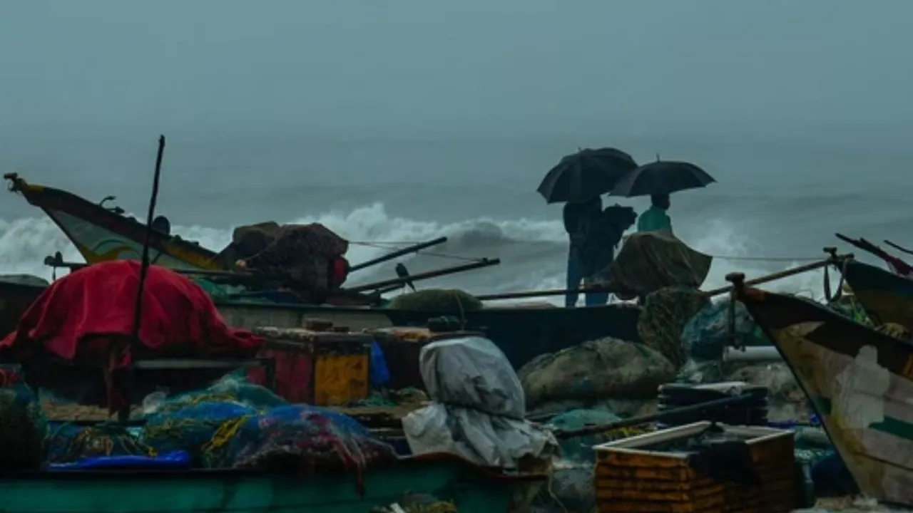  Classified as a 'Deep Depression,' this weather system has the potential to intensify into a Cyclonic storm. Photograph:(PTI) 