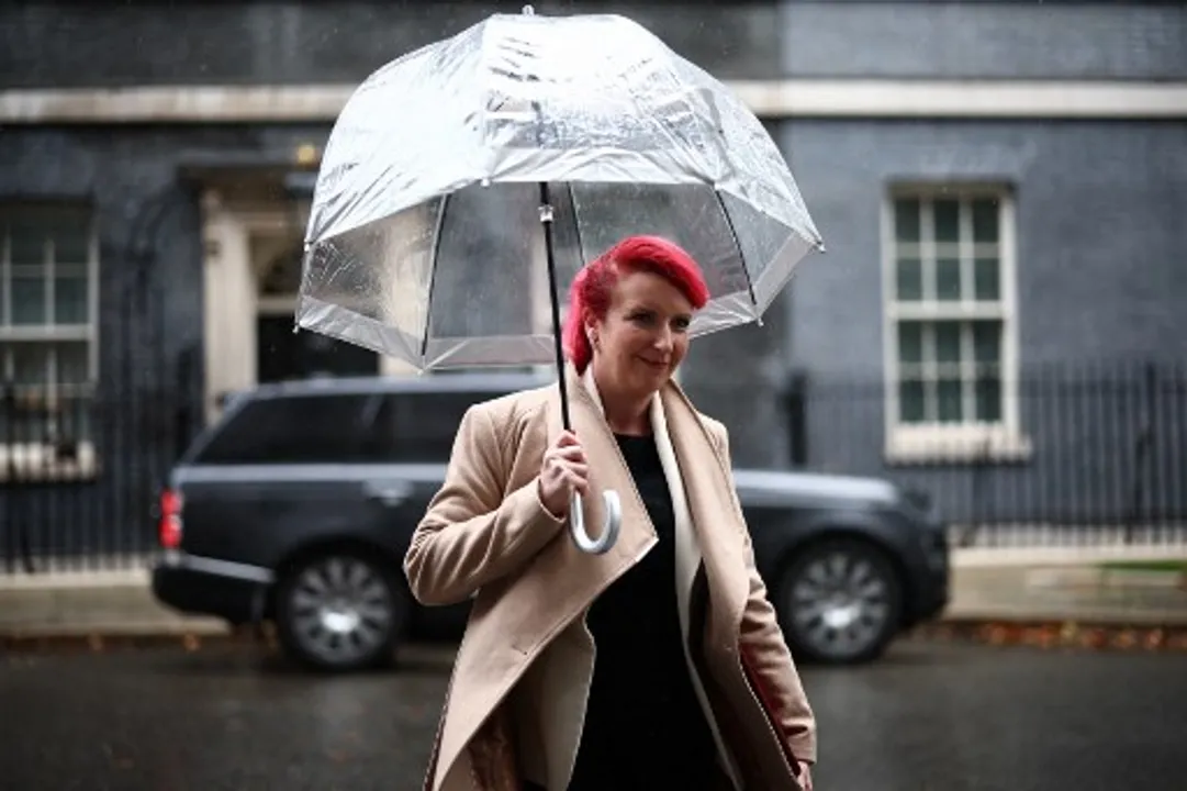 Britain's Transport Secretary Louise Haigh leaves after attending a weekly cabinet meeting at 10 Downing Street in London on October 8, 2024. Photograph:(AFP) 