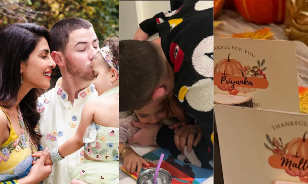  In the picture Priyanka Chopra, Nick Jonas and their daughter Malti Marie Chopra Jonas Photograph:(Instagram) 
