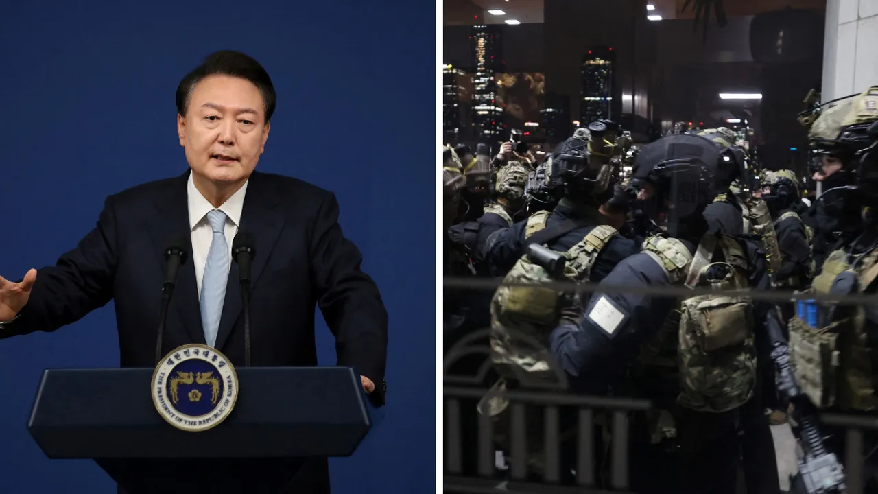  Chaos in South Korea as President Yoon declared martial law. Photograph:(Reuters) 