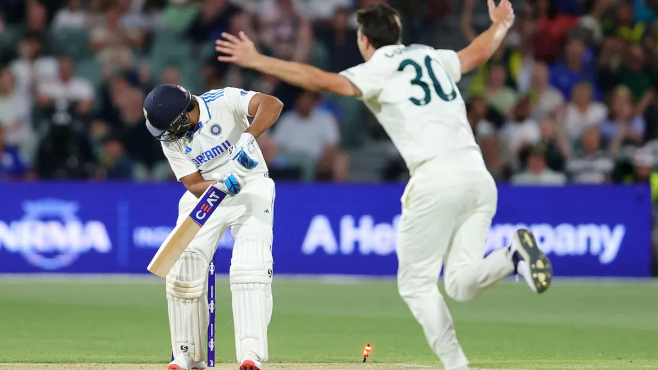  Rohit Sharma was clueless vs Pat Cummins (Source: Cricket Australia) Photograph:(Others) 