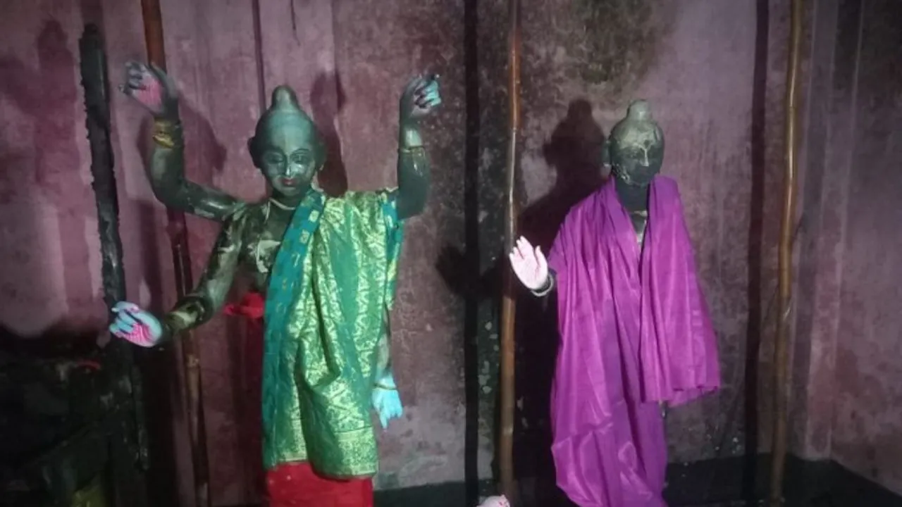  ISKCON alleges its centre in Bangladesh burnt down (Source: X/@RadharamnDas) Photograph:(X) 