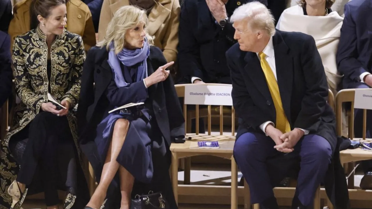  Jill Biden and Donald Trump Photograph:(AFP) 