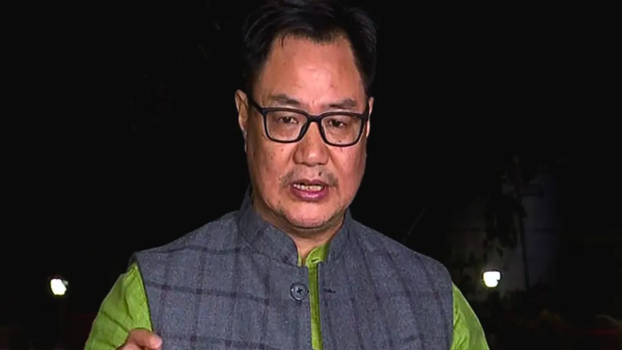  Union Parliamentary Affairs Minister Kiren Rijiju Photograph:(ANI) 