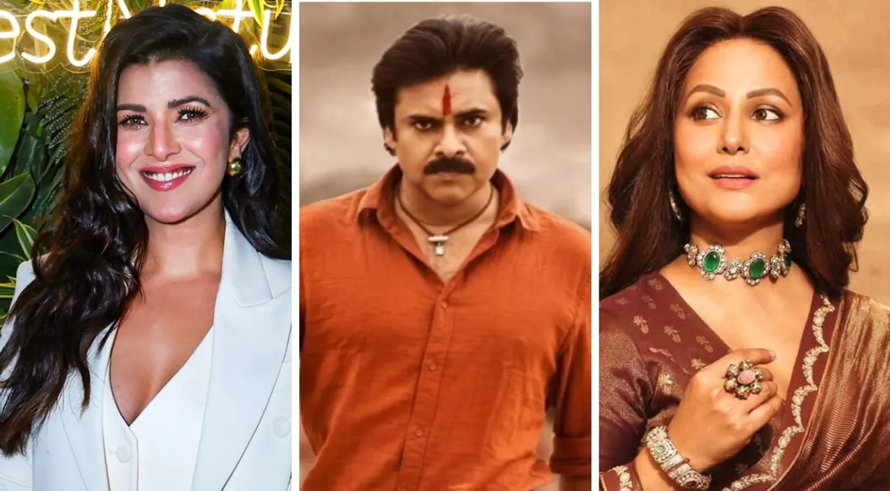  Pawan Kalyan, Hina Khan and Nimrat Kaur Photograph:(Instagram) 