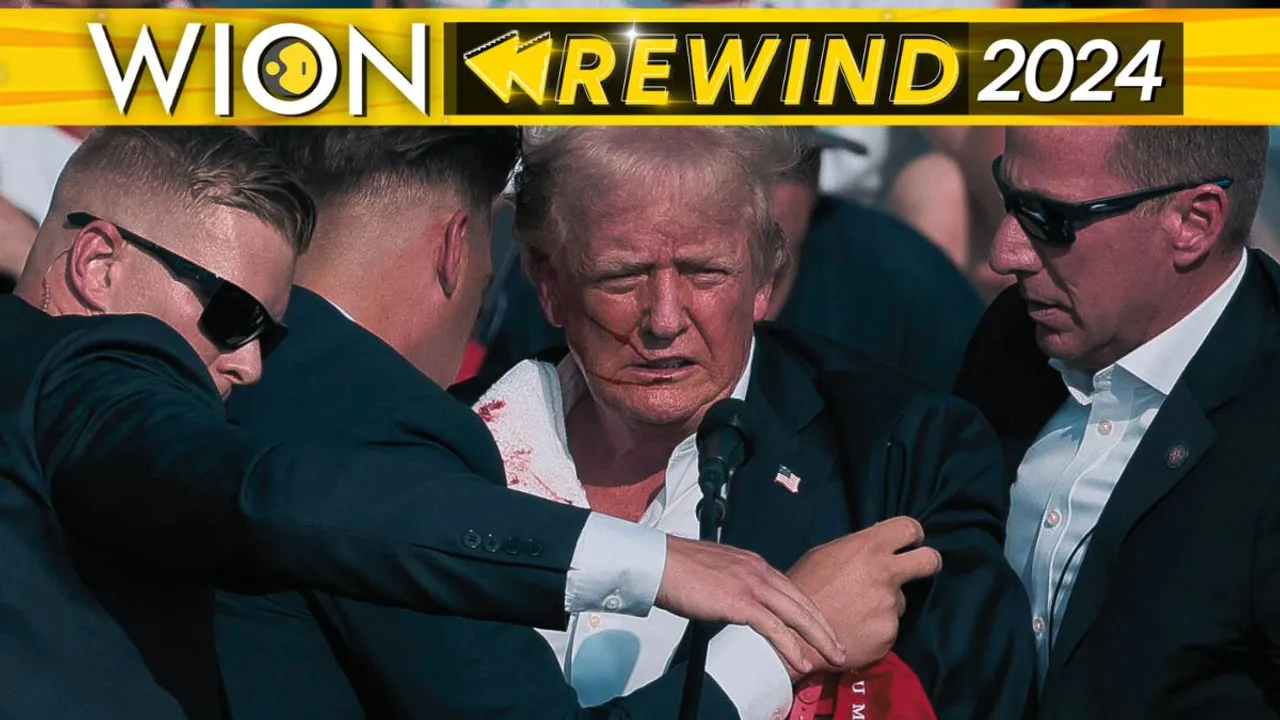  The moment when US president-elect Donald Trump was shot in his ear before elections. Photograph:(Reuters) 