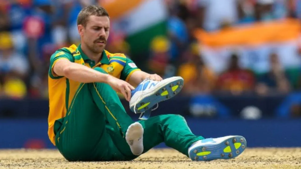  South Africa's Anrich Nortje was one of the first players to be ruled out of the Champions Trophy 2025. 