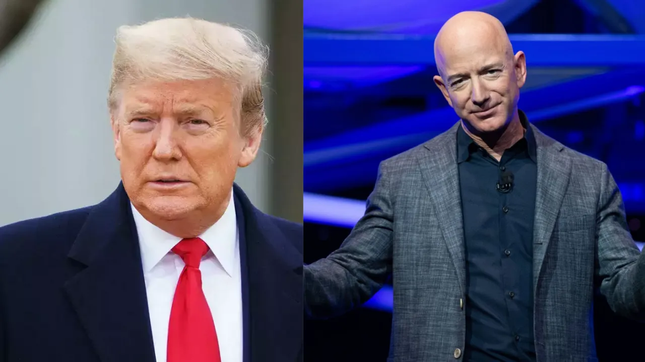  Amazon's founder Jeff Bezos is expected to meet the Republican next week. Photograph:(AFP) 