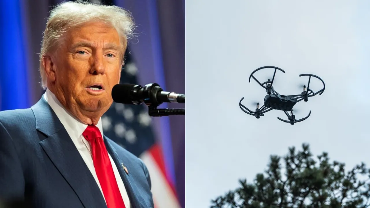  First spotted in New Jersey days ago, these drones have since been reported in other states. Amid ongoing investigations, federal agencies and the White House have asserted there is no evidence to suggest a national security threat or foreign involvement.   Photograph:(WION Web Team) 