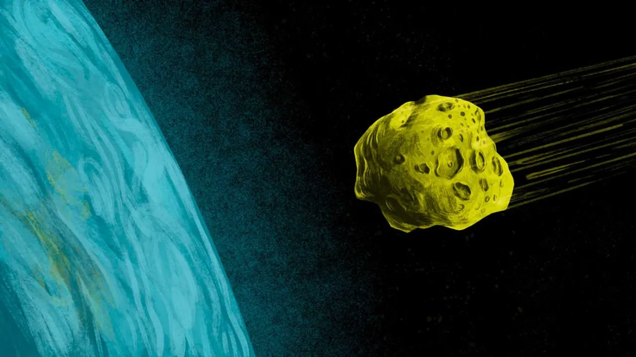  Representational image of asteroid Photograph:(Reuters) 