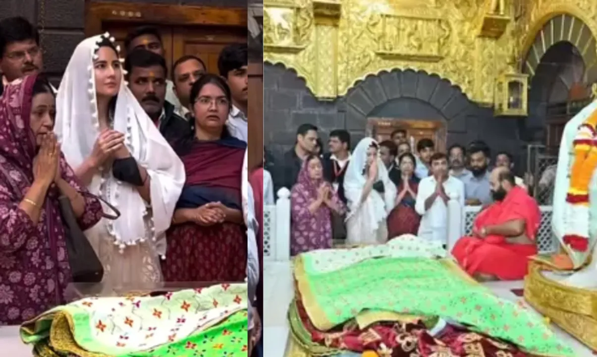  Katrina Kaif visits revered temple of Sai Baba in Shirdi  Photograph:(X) 