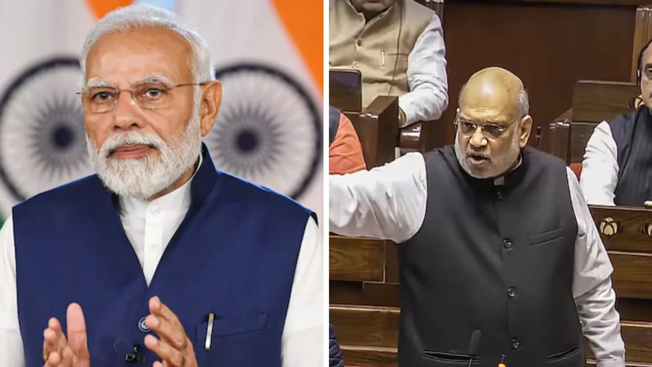  File photos of Narendra Modi (left) and Amit Shah (right). Photograph:(PTI) 