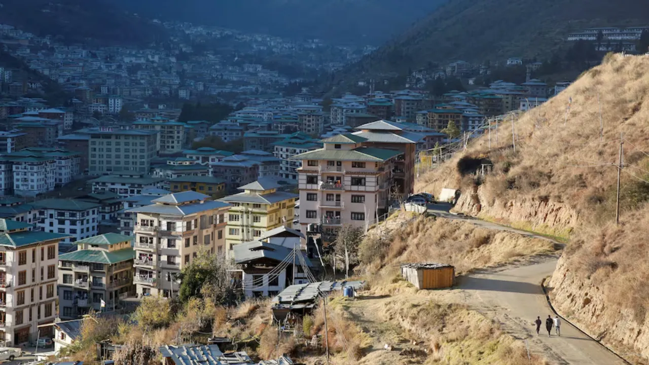 A general view of Bhutan's capital city of Thimpu. Photograph:(Reuters) 