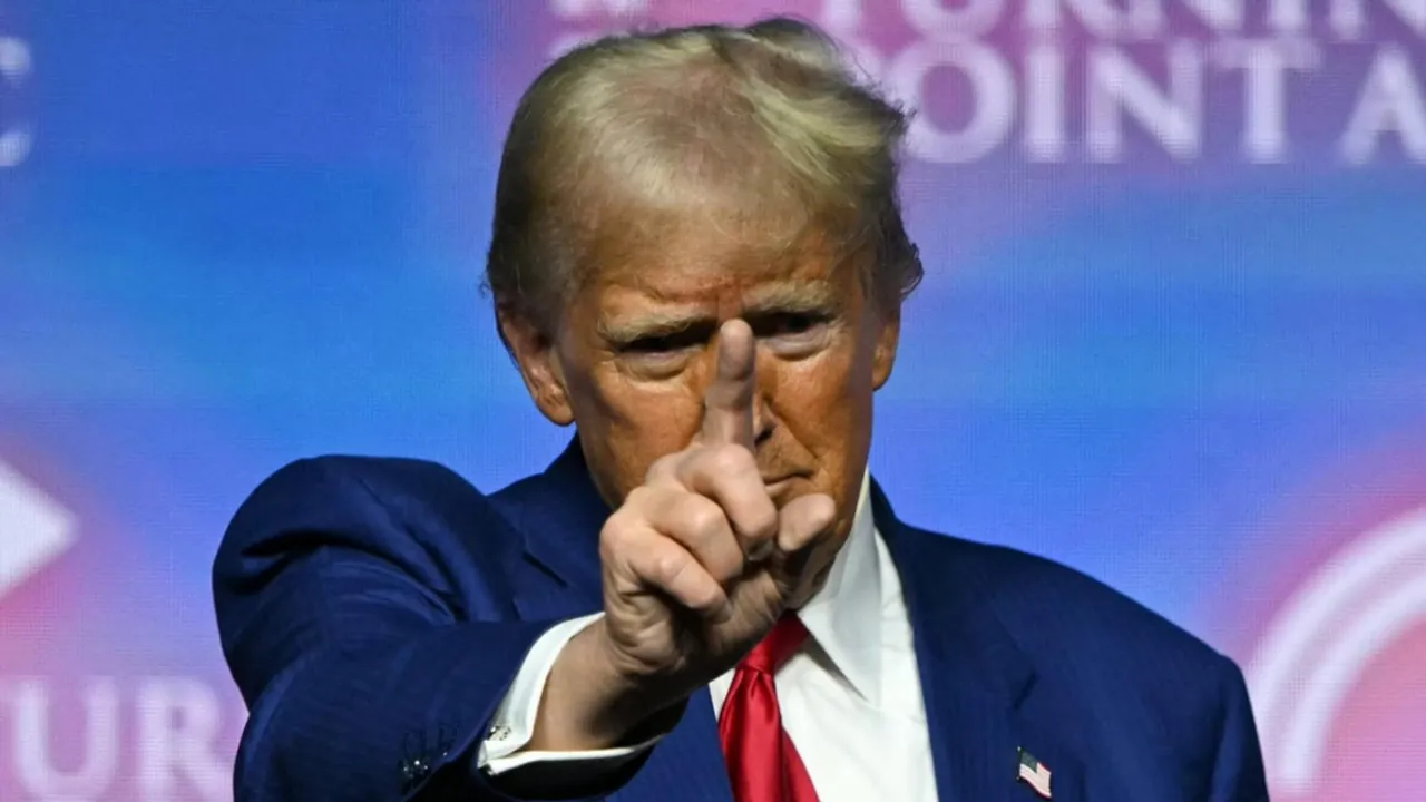  "If they tax us, we tax them the same amount," Trump said.  Photograph:(AFP) 