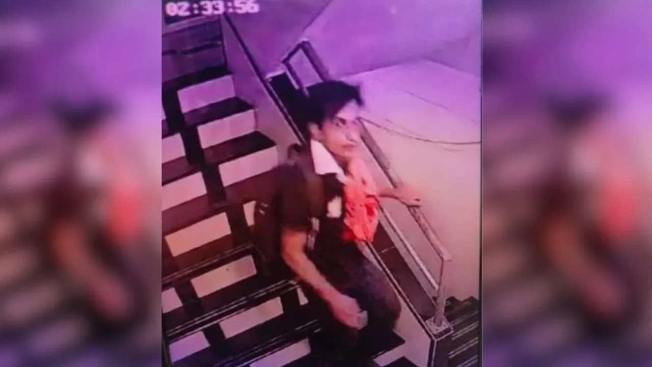 Saif Ali Khan's Attacker Seen On CCTV In Building Staircase