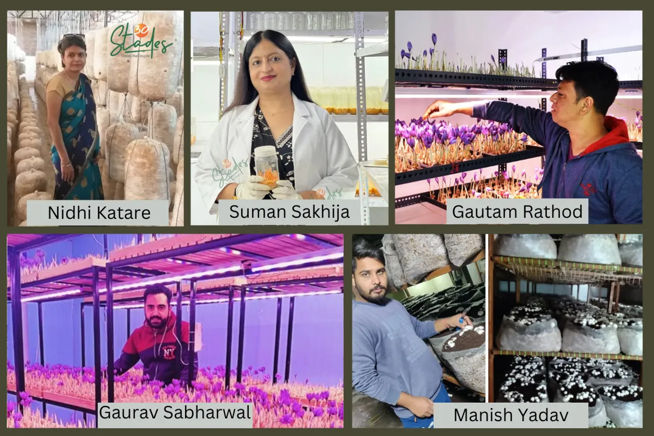 Five farmers earning lakhs from a room in their house