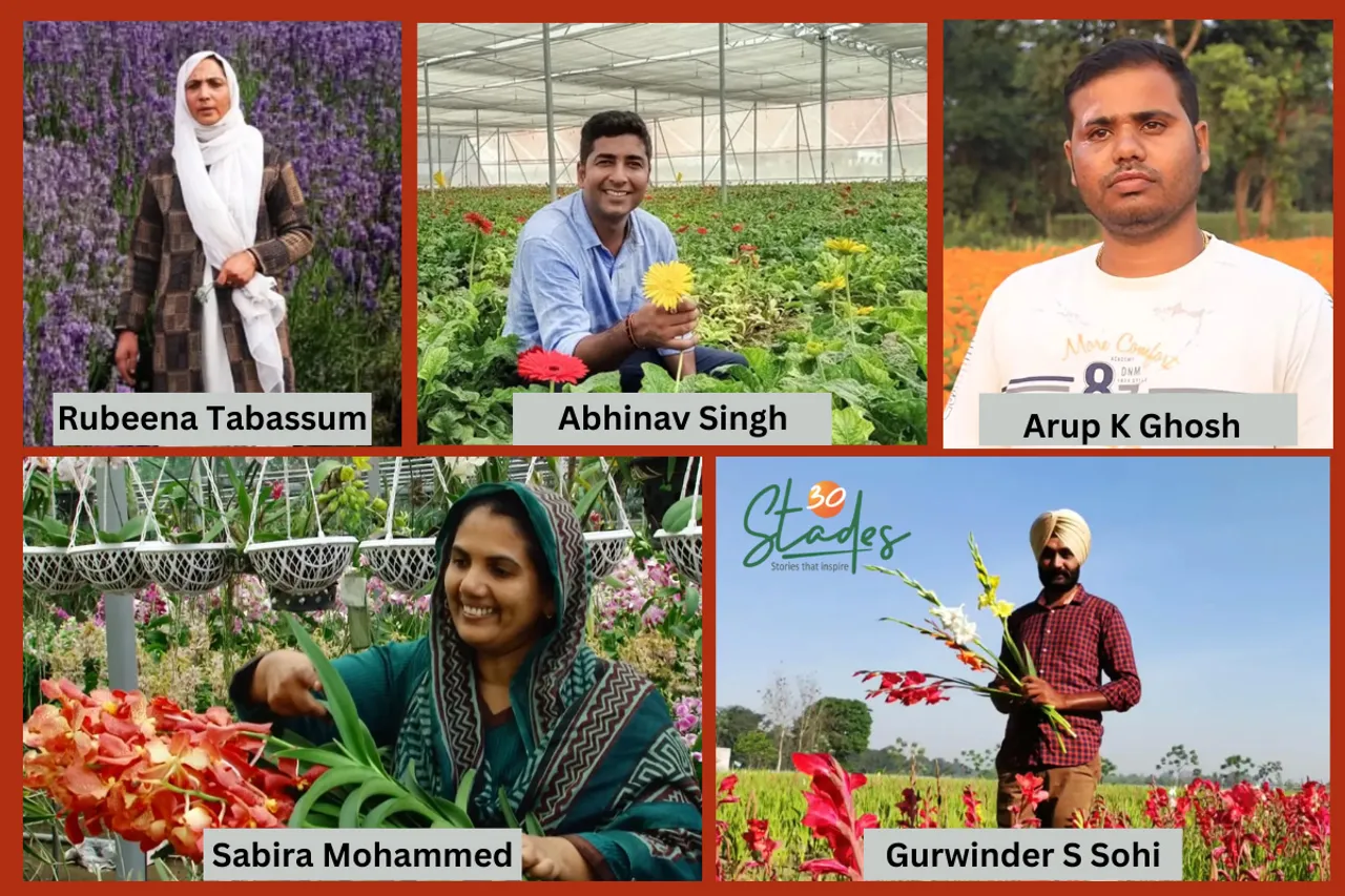 Five farmers earning bumper profits from flower farming