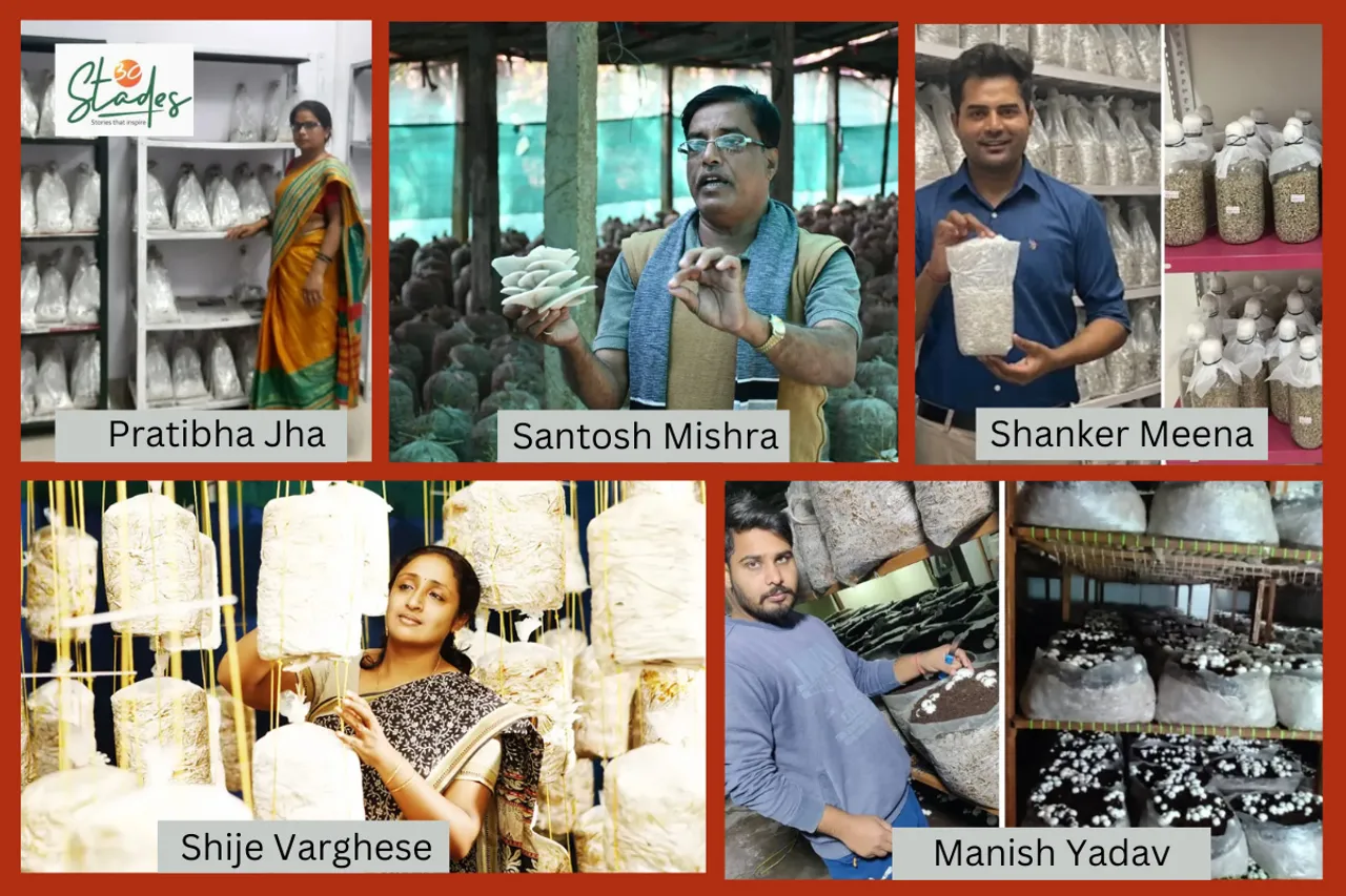 Five mushroom farmers who started with Rs1000 investment and now clock lakhs per month