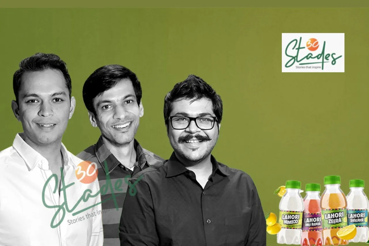 (From left) Saurabh Munjal, Saurabh Bhutna and Nikhil Doda set up Lahori Zeera in 2017