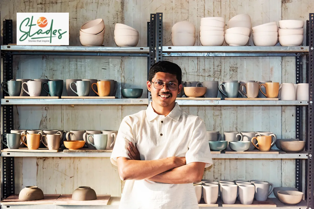  Shashank Nimkar 's Earth Tatva recycles industrial ceramic waste into durable wares