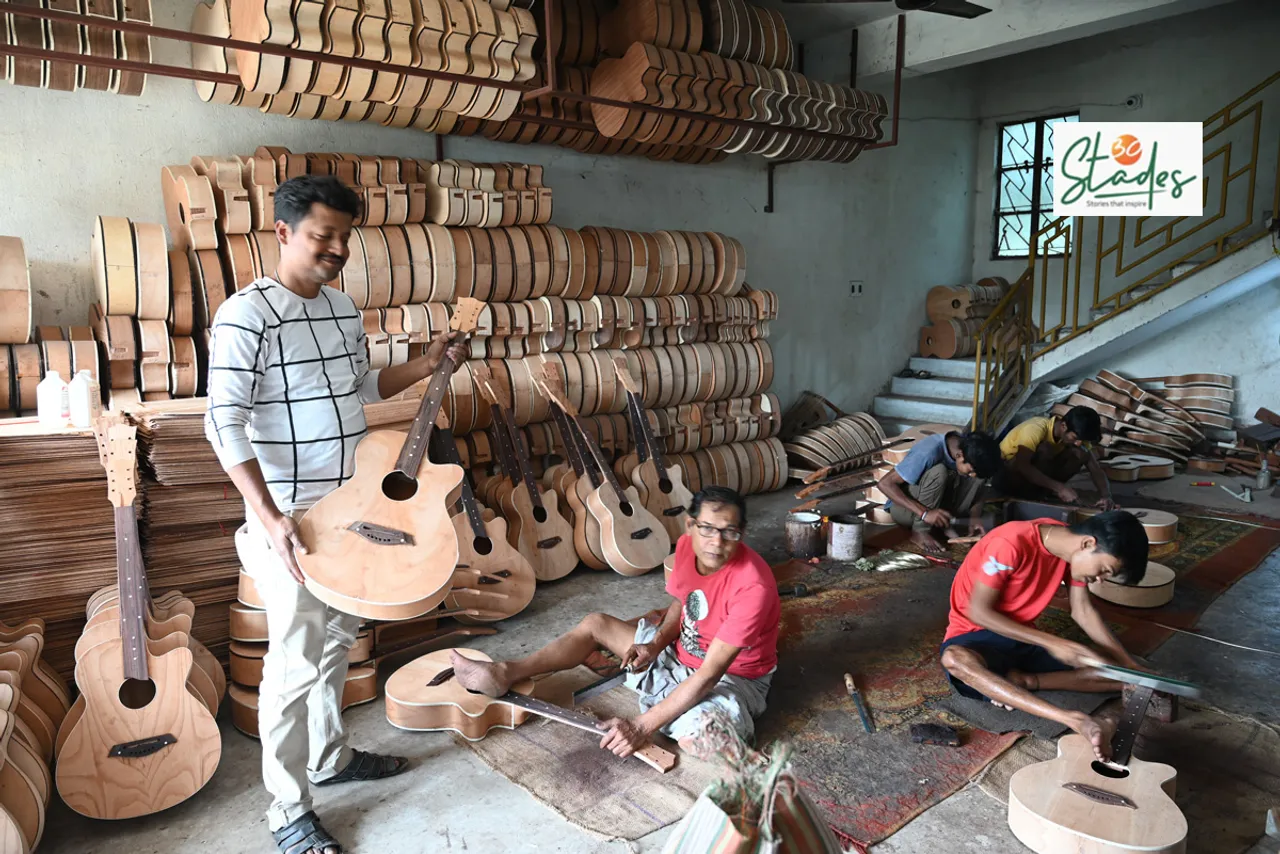 A number of guitar manufacturing units, both small and medium-sized, are operational in the village