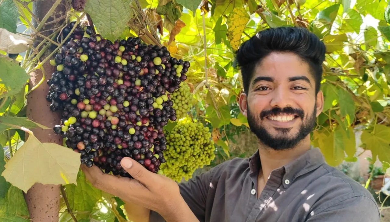 Ashal PH from Aluva, Kerala, grows exotic fruits in his backyard 