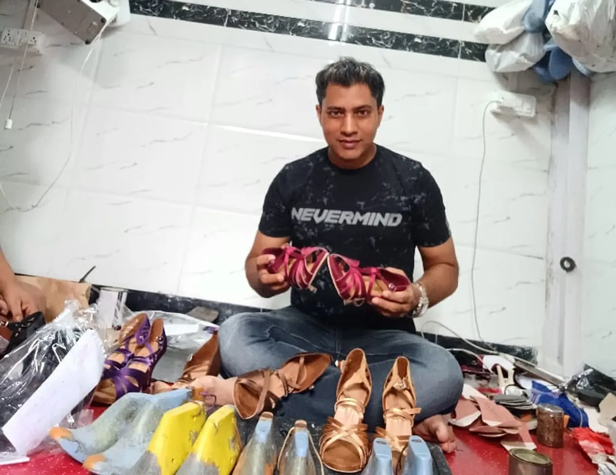 Jameel Shah handcrafted dance shoes