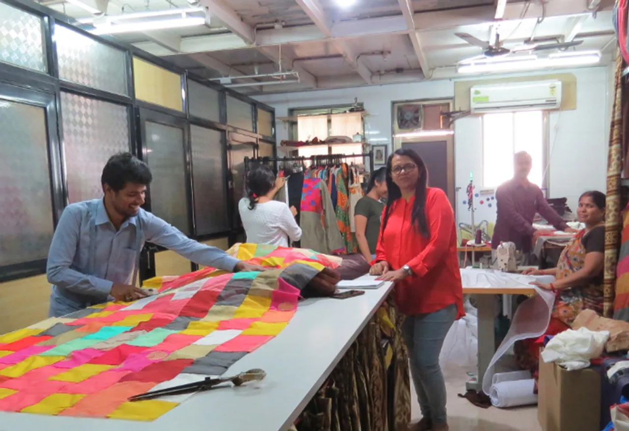 Bhavini Parikh at Bunko Junko's Mumbai unit where scrap turns into style