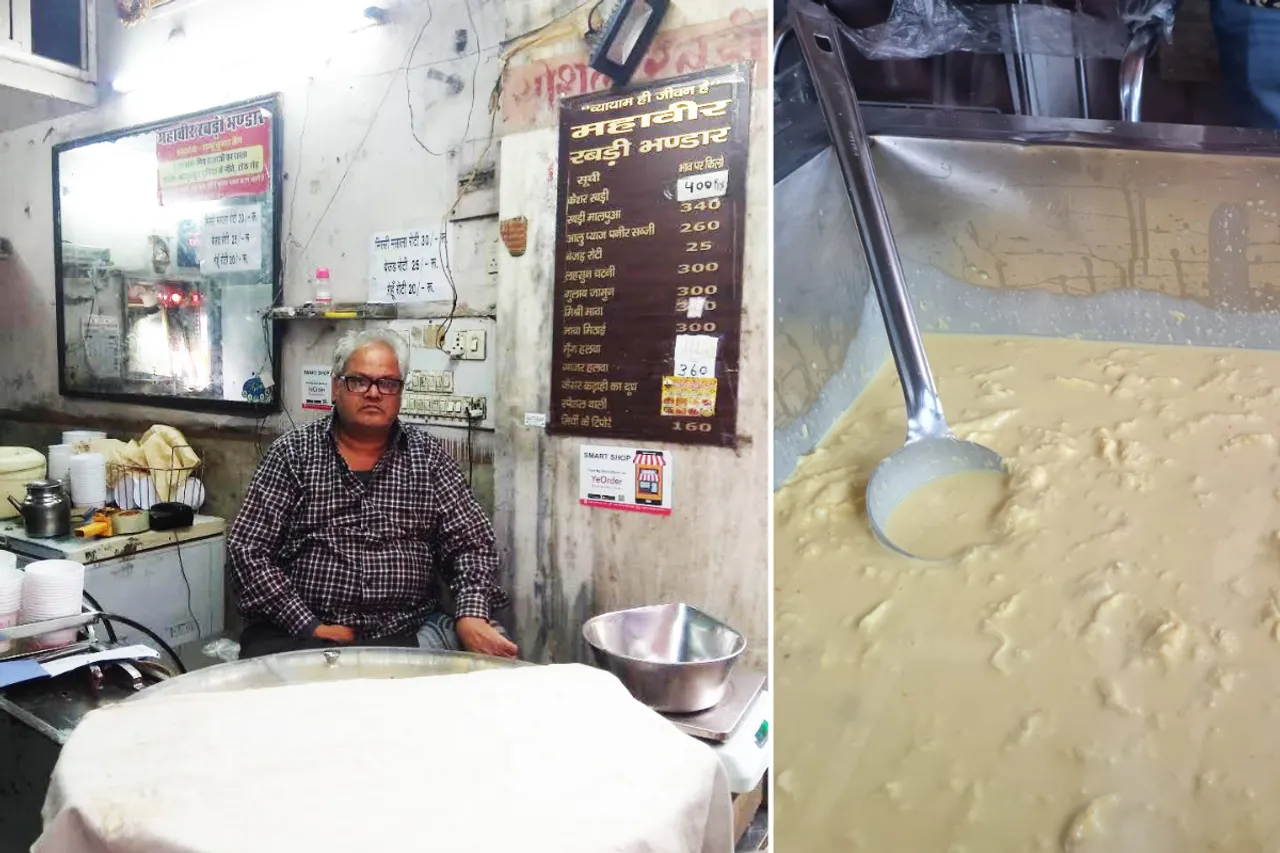 Mahaveer Rabri Bhandar is a 166-year-old eatery in Jaipur 