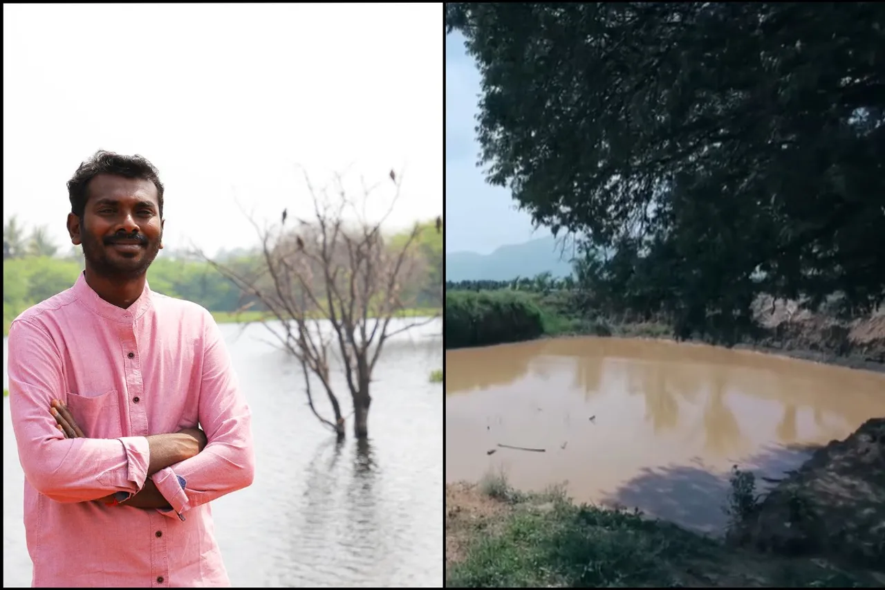 R Manikandan, founder of Kovai Kulangal Pathugappu Amaippu, is reviving water bodies 