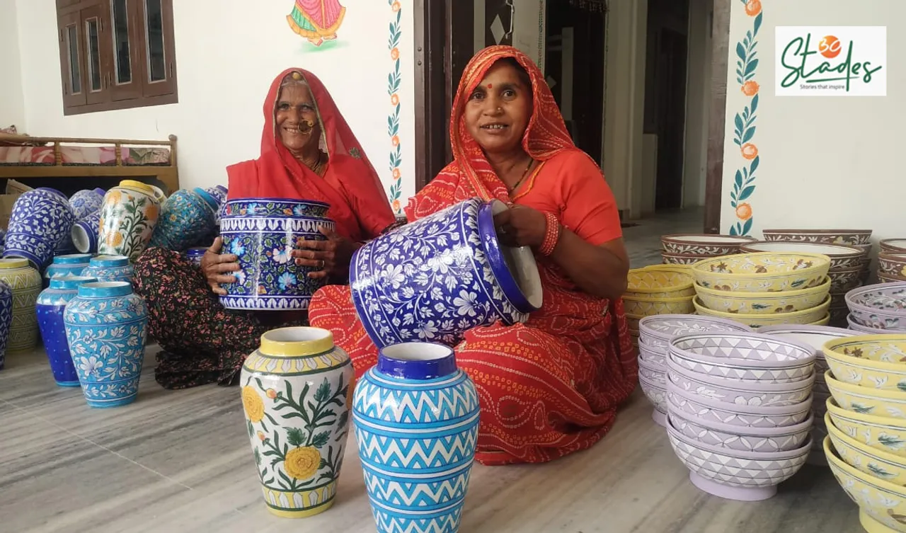 Ramnarayan Prajapati's family members, including two sons, are also involved in pottery-making
