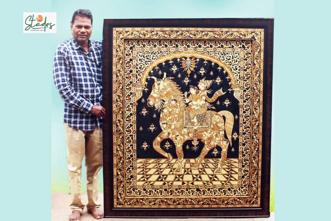 Pradeepta Kumar Nayak, a self-taught artist who introduced the delicate straw craft in Odisha in the 1990s