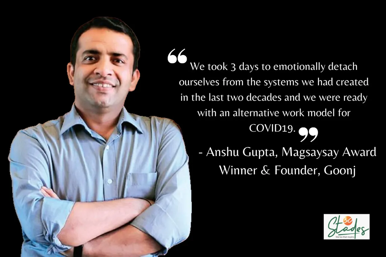 'Charity kills dignity and without dignity, you can't talk about development': Goonj Founder Anshu Gupta
