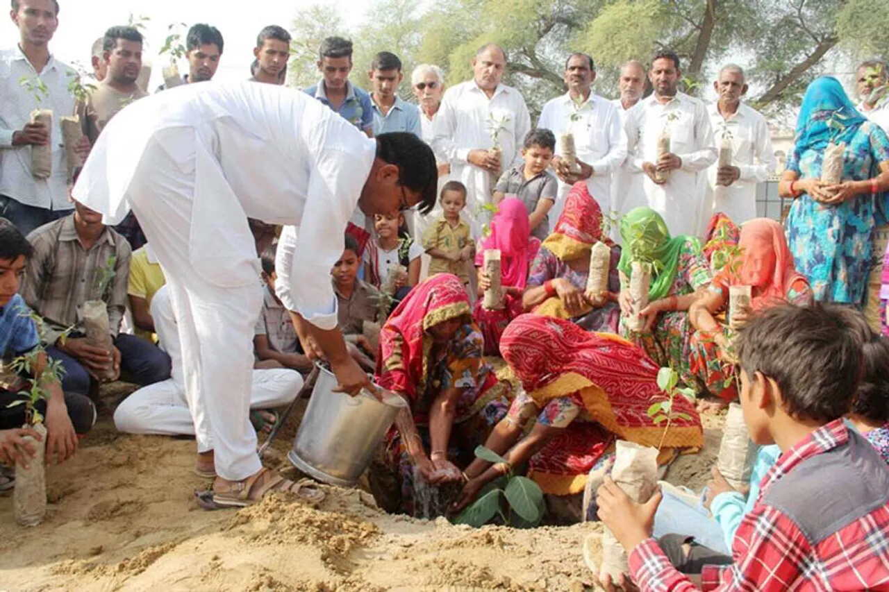 How a sociology professor is turning arid Rajasthan green