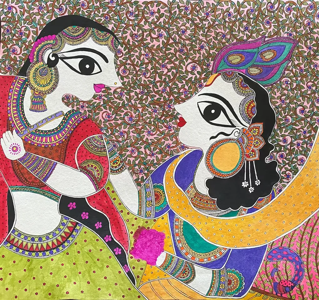 Holi revelries in traditional Indian paintings