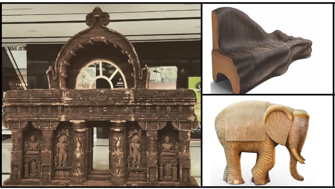 Meet Bandana Jain, who uses cardboard to make furniture, sculptures and more