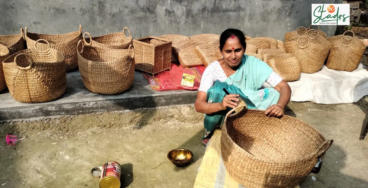 Aquatic weed water hyacinth gives rise to ecofriendly handicrafts industry in the North-East