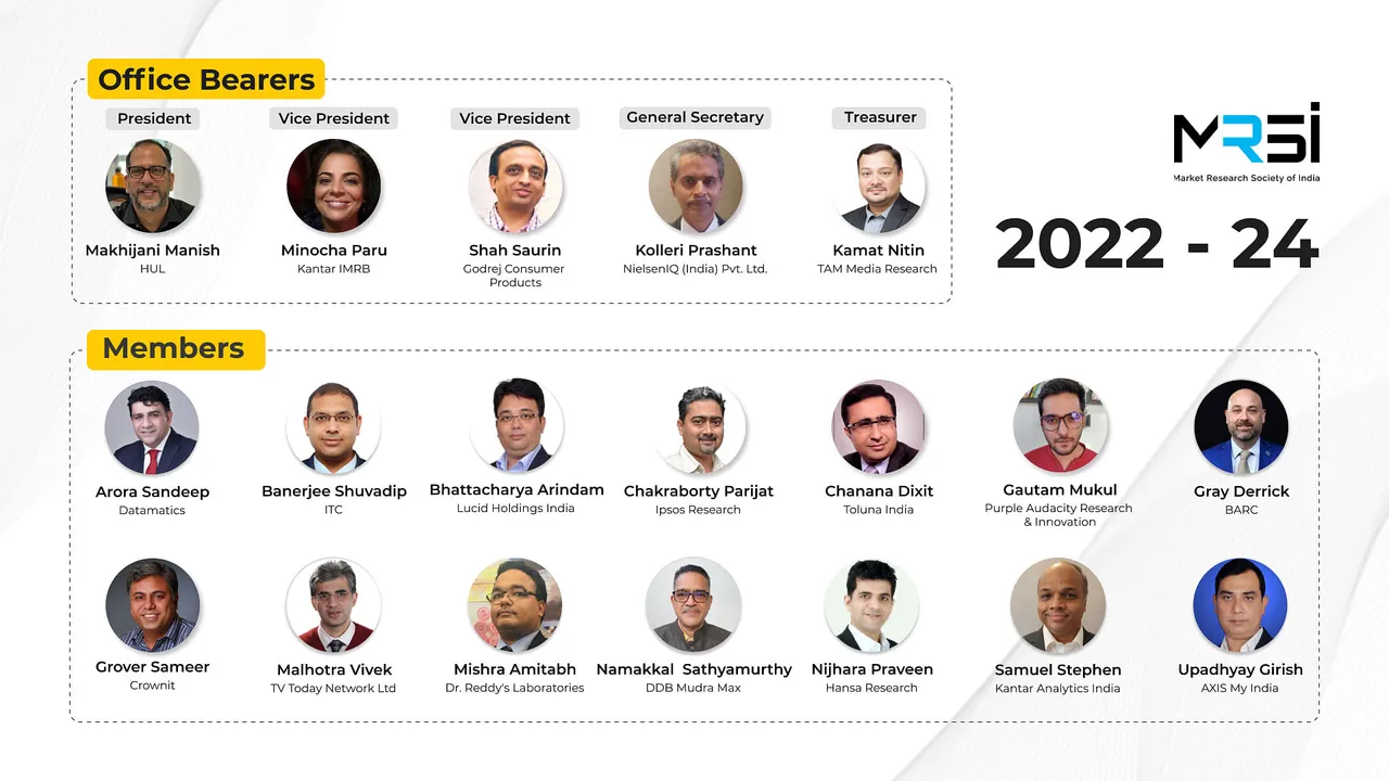 Market Research Society of India elects new Managing Committee with Manish Makhijani as President