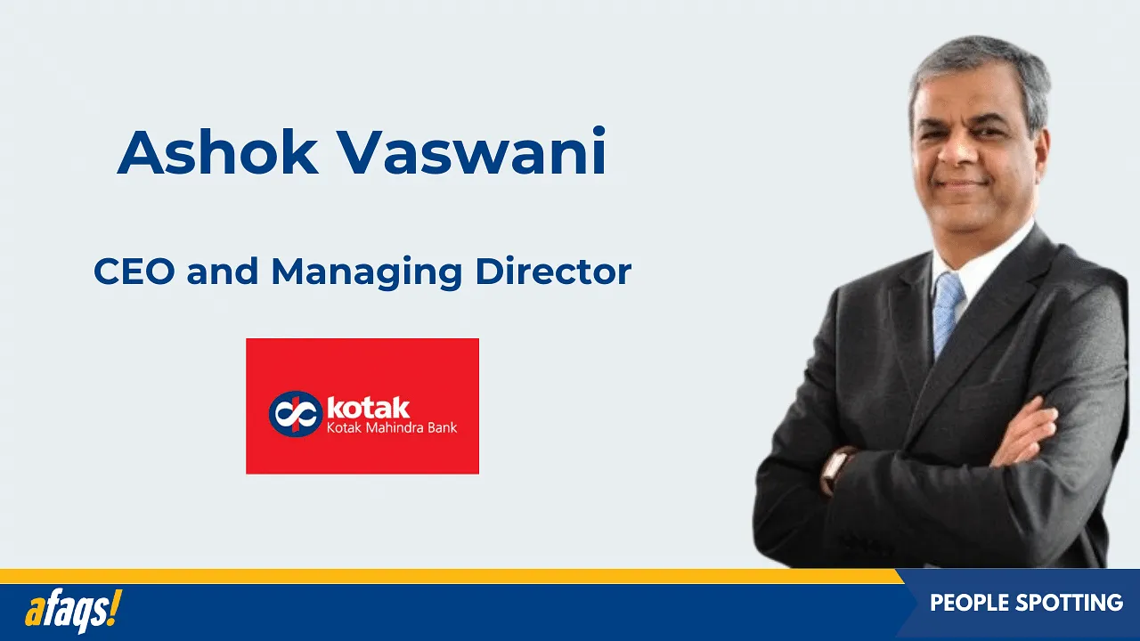 Kotak Mahindra Bank appoints Ashok Vaswani as MD and CEO
