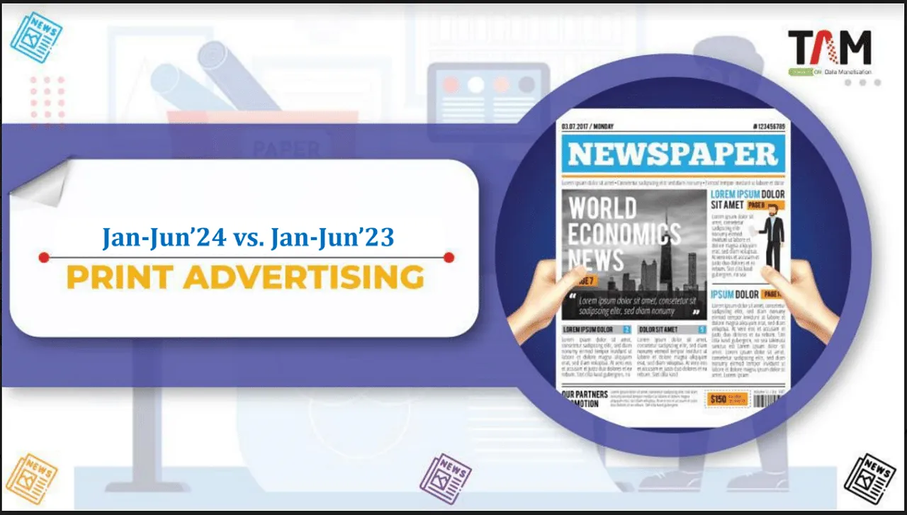 Print ad space registers 5% rise in H1 2024: TAM AdEx