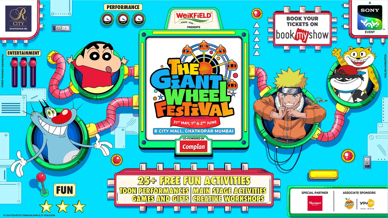 Sony YAY!, a kids' entertainment brand, announces the fourth edition of The Giant Wheel Festival 