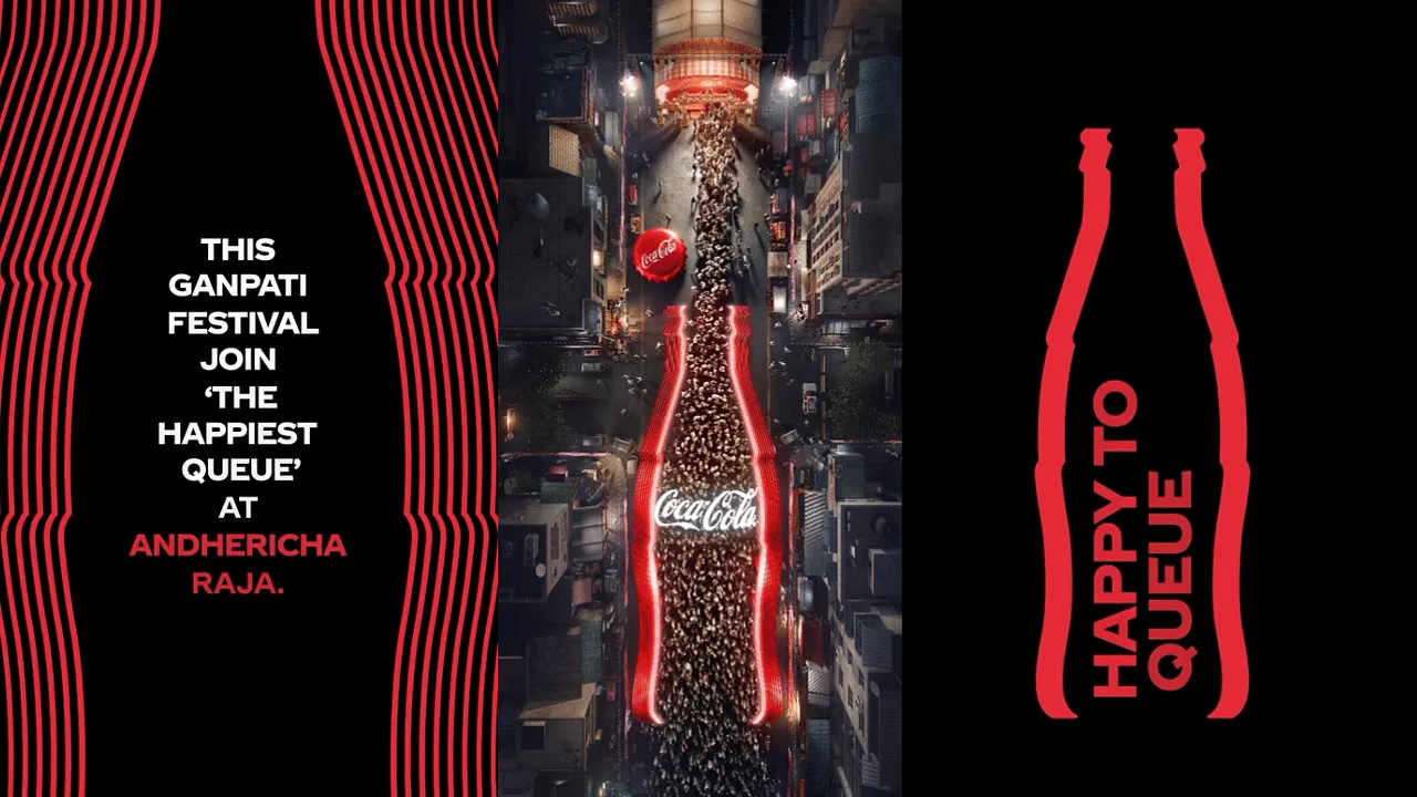 Ogilvy crafts a Coke-shaped entrance at Andheri Cha Raja Ganpati pandal
