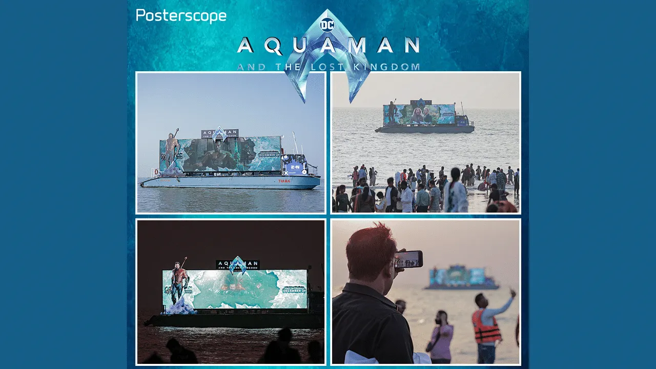 Warner Brothers unveils an OOH campaign for 'Aquaman and the Lost Kingdom' 