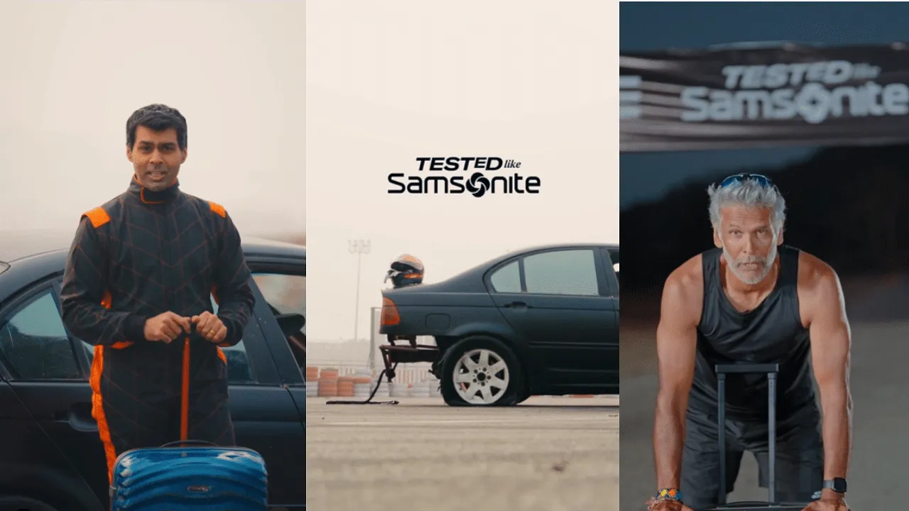 Samsonite unveils 'Tested Like Samsonite' campaign with Milind Soman & Karun Chandhok 