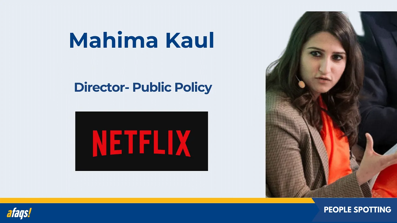 Netflix India ropes in Mahima Kaul as director- public policy