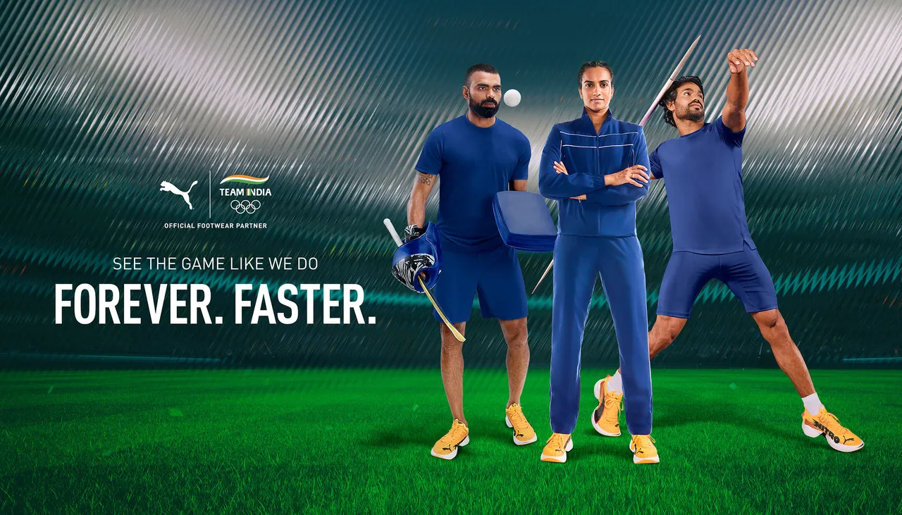 PUMA India partners with Indian Olympic Association, launches OOH campaign for Paris 2024