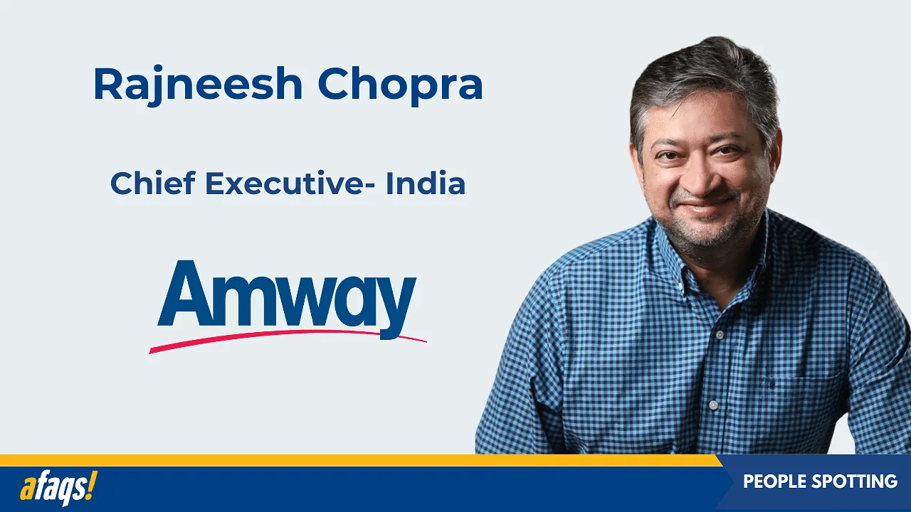 Amway India onboards Rajneesh Chopra as new chief executive