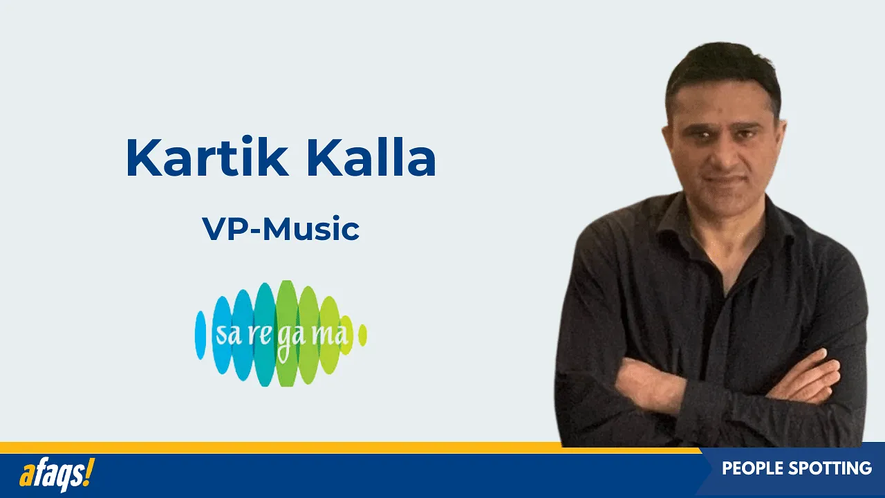 Saregama India appoints Kartik Kalla as VP-Music