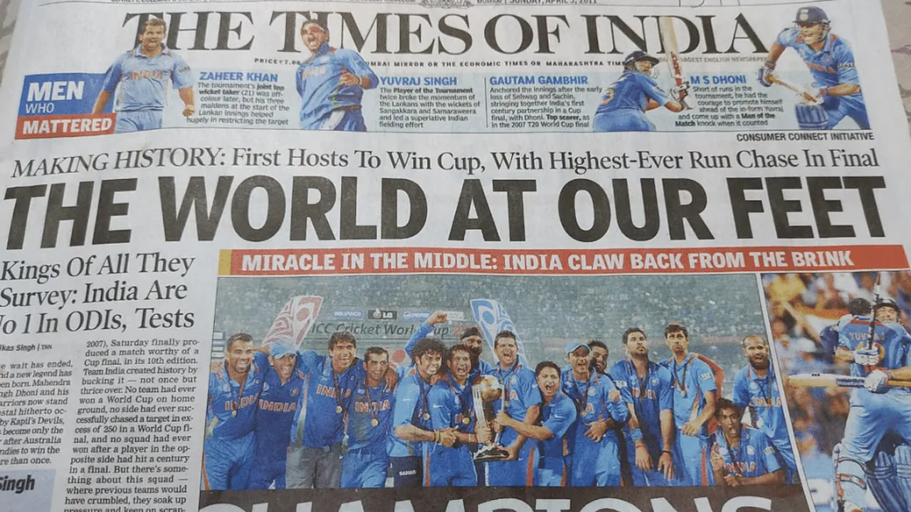 TOI’s Dussehra '22 front page first misleads, then reveals itself as an Oreo ad 